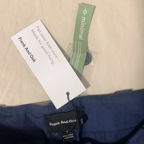 Dark blue wide leg trousers - Picture 3 of 4